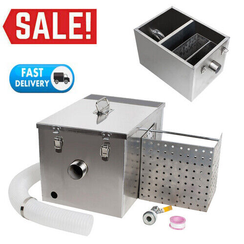 Sale! 360×260×235mm Grease Trap Interceptor Filter Restaurant Kitchen Wastewater
