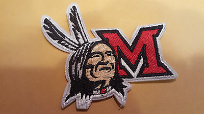 Miami Of Ohio Redskins Redhawks Vintage Rare Ncaa Embroidered Iron On Patch 3"