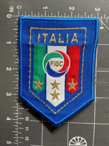 Italia Soccer Football Shield Crest Flag Patch National Team Italy Azzurri Figc