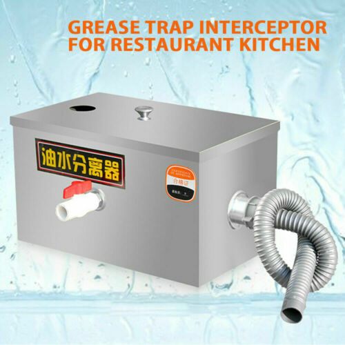 USA Stainless Steel Grease Trap Interceptor for Restaurant Kitchen Wastewater