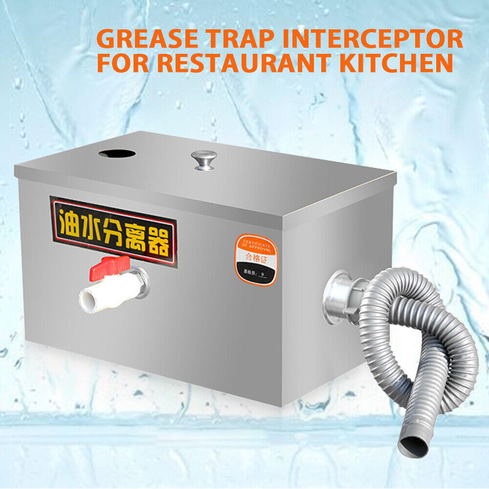 Stainless Steel Grease Trap Interceptor Kit For Restaurant Kitchen Commercial