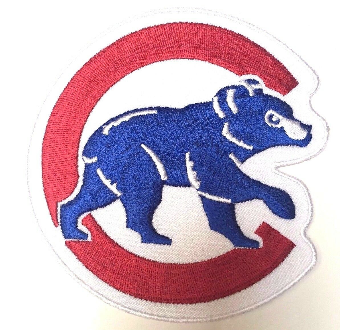 Chicago Cubs Walking Cubbie Bear Jersey Patch 4.0" Iron On