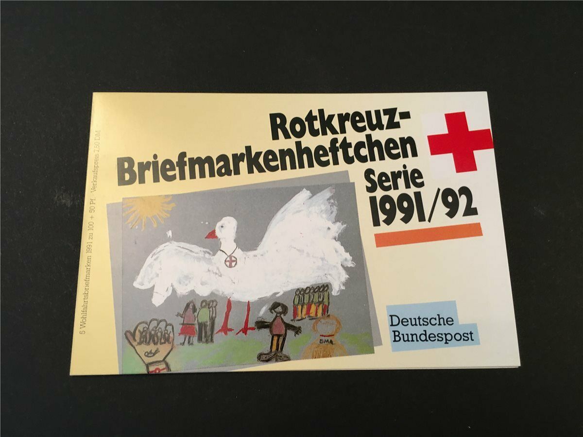 Germany Booklet 1991 Red Cross Croix Rouge Rotes Kreuz War Stork  H4951